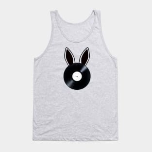 SpinSpinBunny - Bunny Ears Vinyl Record Main Logo Tank Top